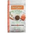 Instinct Be Natural, Natural Dry Dog Food, Raw Coated Kibble - Real Salmon & Brown Rice, 24 lb. Bag