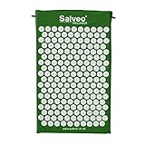 Salveo Acupressure Mat (Green) Massage Mat Acupuncture Mat Spikey Nail Spike Shakti Mat UK Shiatsu Mat Back Pain Meditation Mat Wellbeing Stress Relief Relaxation Pressure Point Sleep Aids For Adults Image
