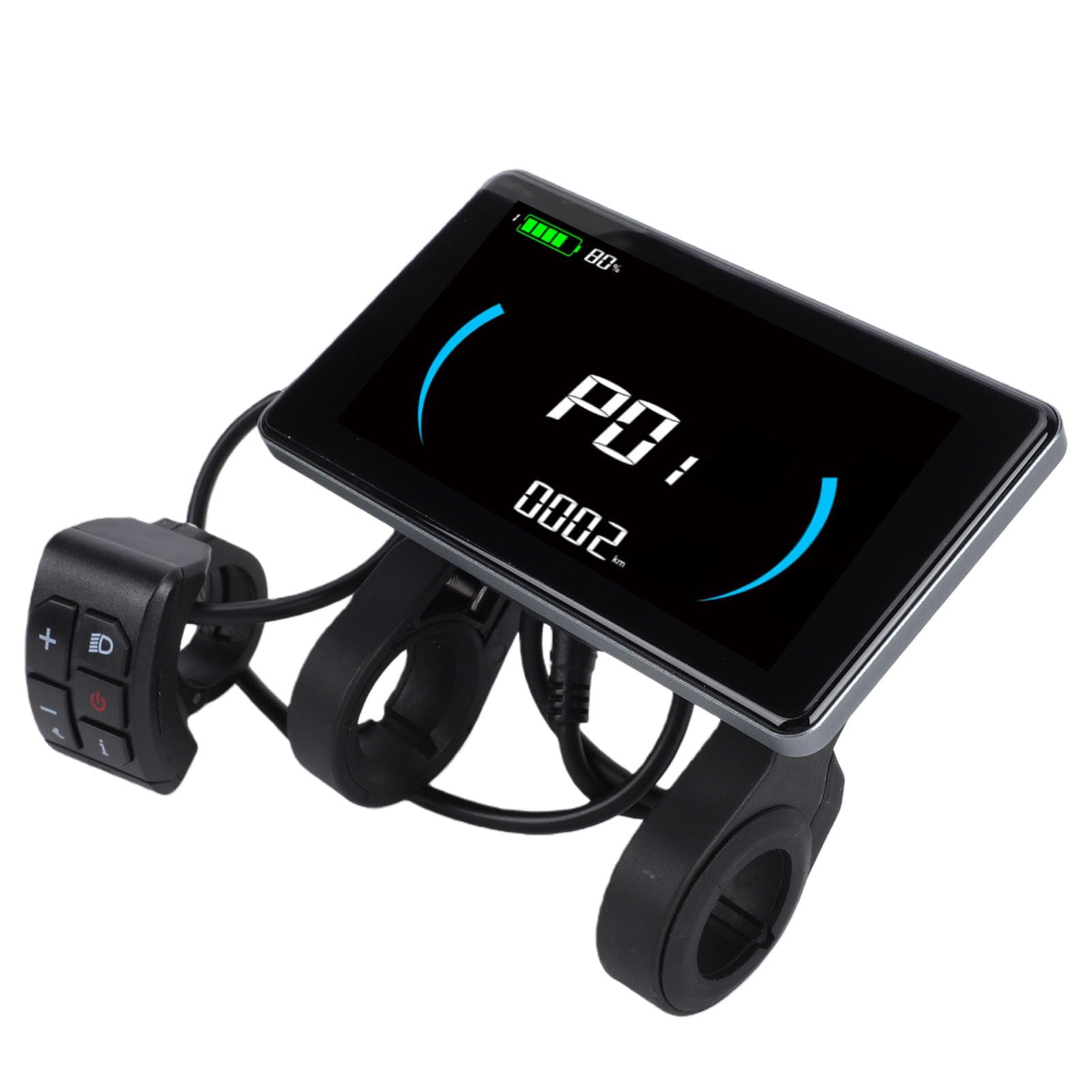 Generic Display LCD per Bici Elettrica Pannello di Controllo Sicuro della Scheda NFC per il Monitoraggio in Tempo Reale della velocità e del Livello della Batteria per Ciclisti e Pendolari Materiale