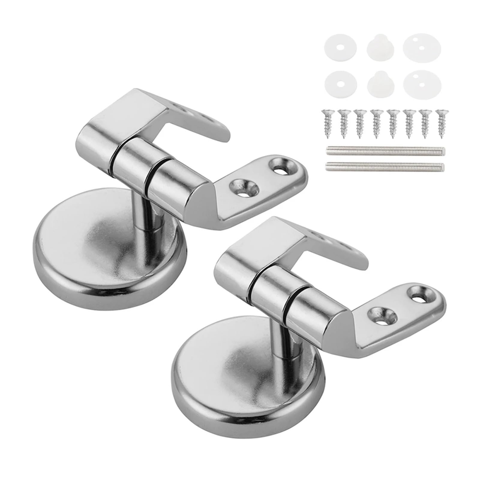 Toilet Seat Replacement Fittings, Flush Cover Mounting Connector Lid Hinge Parts