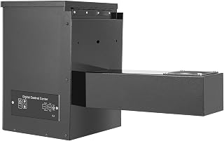 Pellet BBQ Smoker Hopper Assembly Kit, Electric Wood Pellet Smoker Grill Part Intelligent Digital Temperature Controller for Grill, Smoke, Bake, Roast, Braise, and BBQ, 24.8x11.02x15.15in