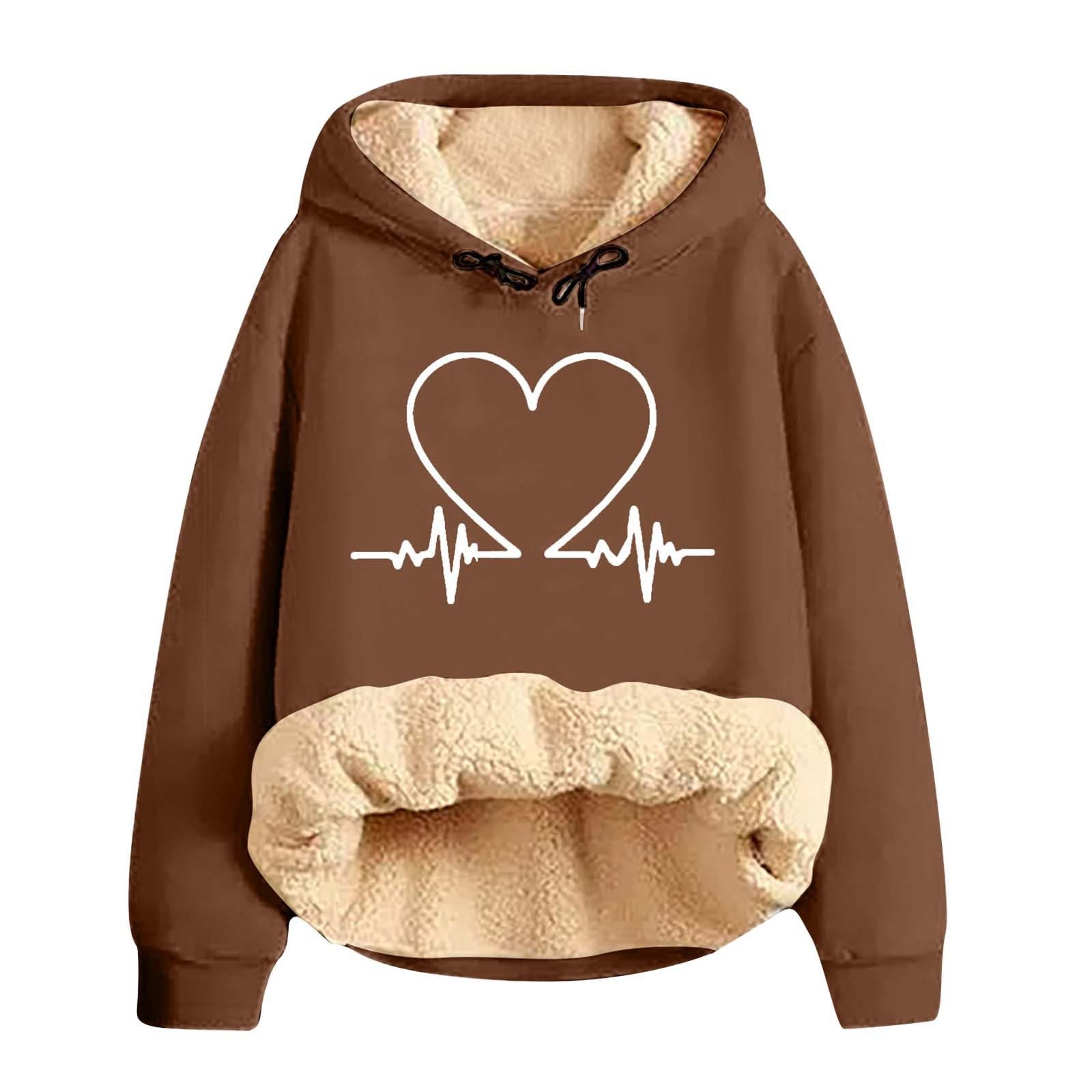 Damen I Winterflor Verdickter Warmer Einfarbiger Strickjacke Sorbet Mit Kapuze Sweatshirt Jacke Hose Zweiteiliges Set