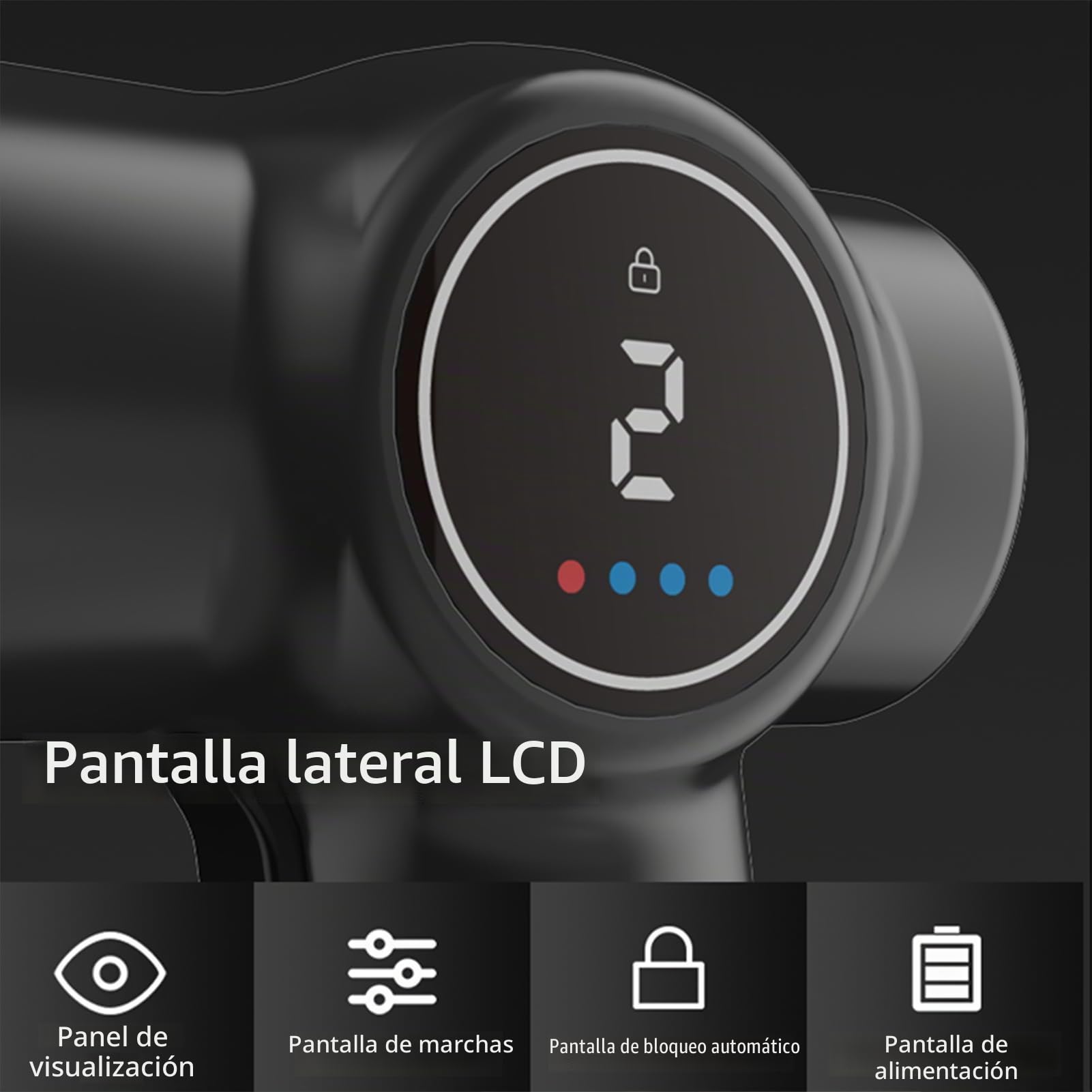 Pulidora de Coche Inalámbrica con Pantalla LCD, Kit de Pulidora Buffer para Coche 2 Marchas de Velocidades Ajustables con Batería 2x2000mAh y 8 PCS Accesorios, Máquina Pulidora Eléctrica para