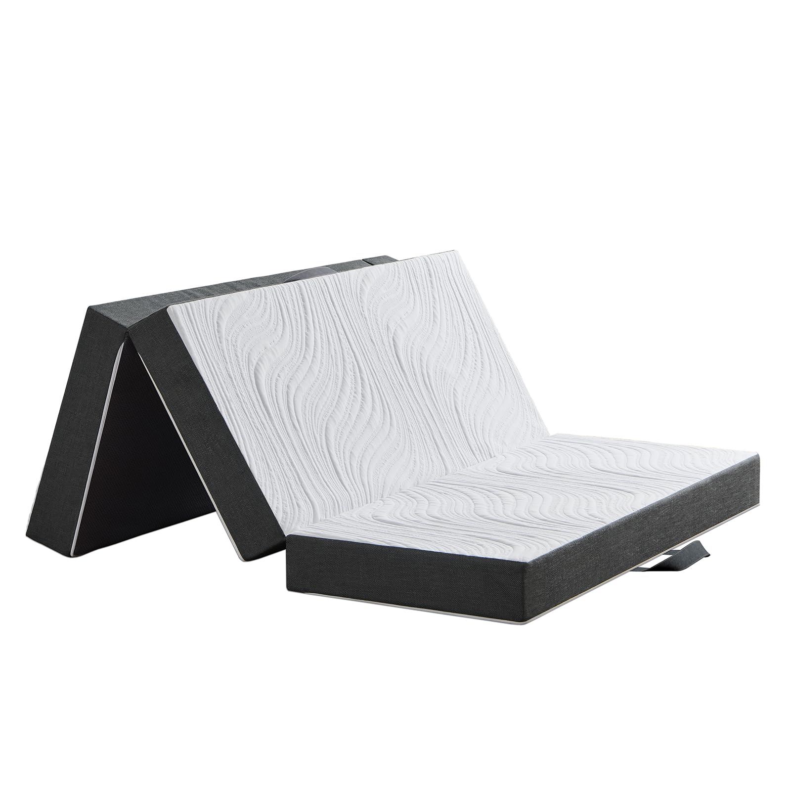 Twirest Folding Mattress,Small Double Foldable Memory Foam Mattress With Portable Pillow,Guest,Washable Cover,Easy Storage for Camping, Caravans, Guest(120x190x10cm)