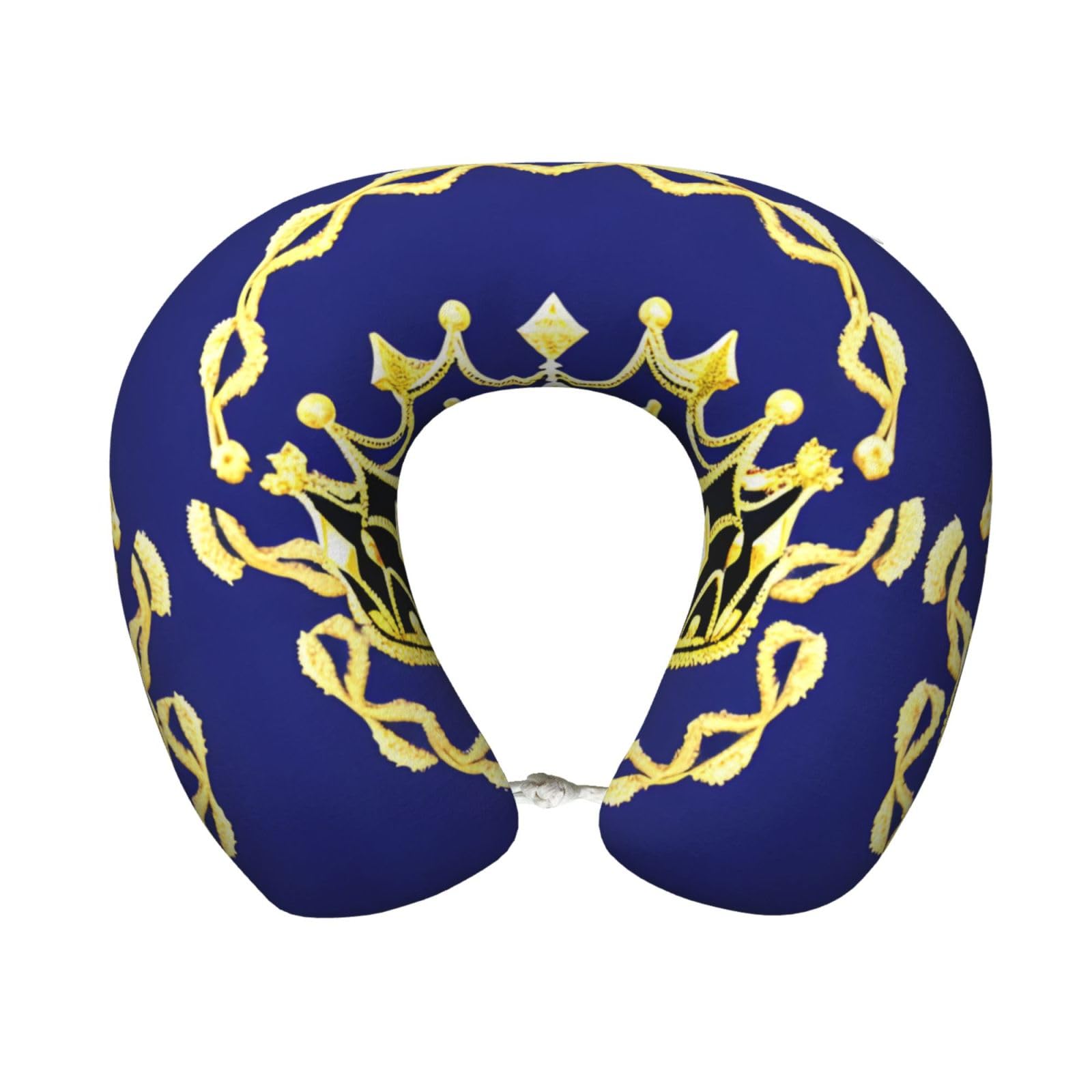 peiyeety ComfortableTiara Print Memory Foam Travel Pillow - U-Shaped Neck Support for Trips, Office Naps, and More