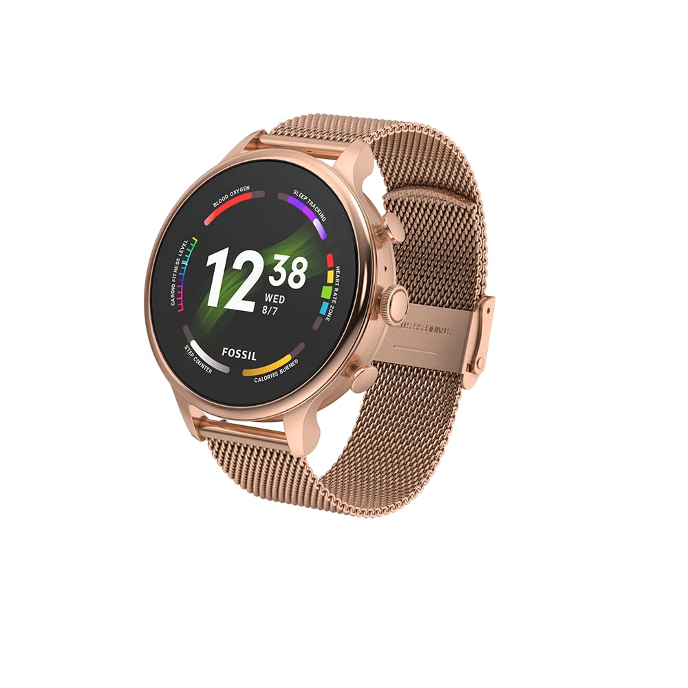 Smartwatch 42mm Rose Fossil Smartwatch Womens Best Buy Fosil Watch