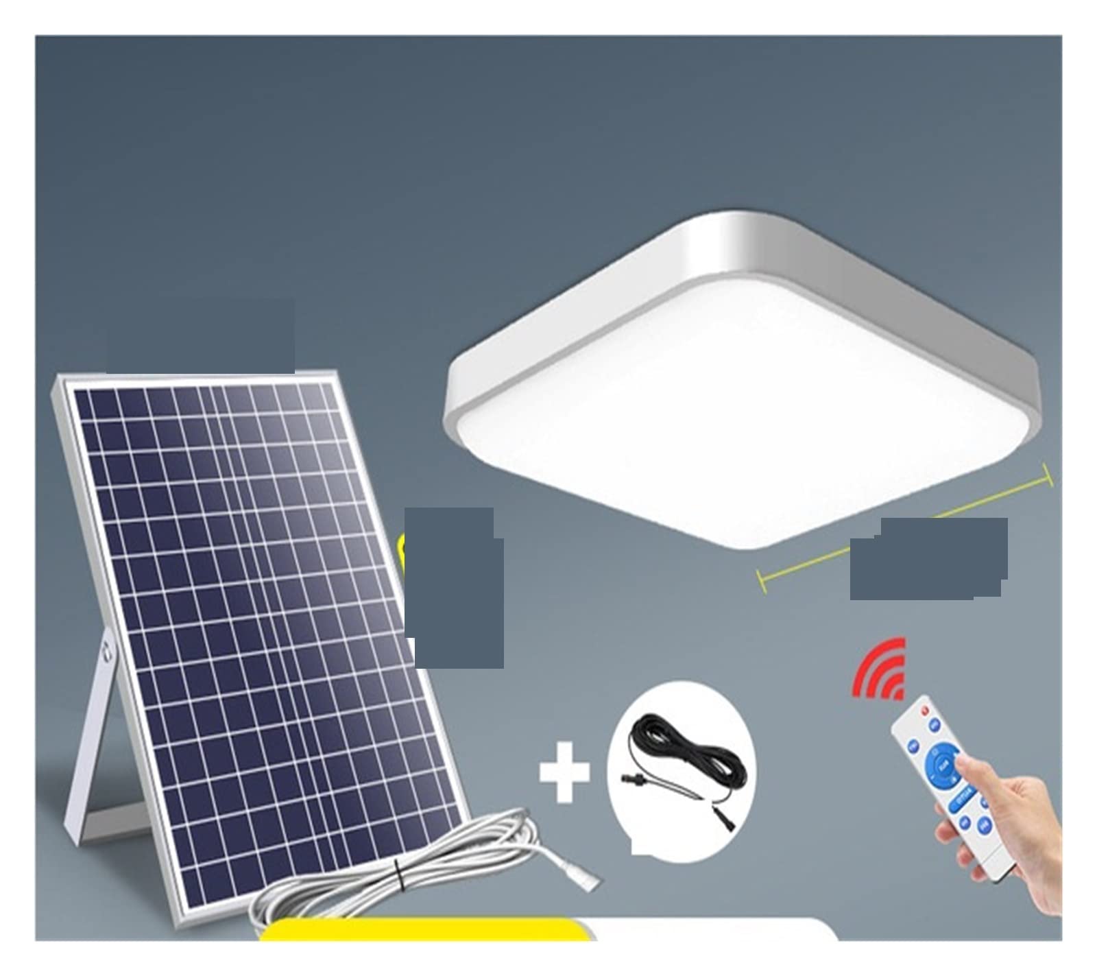 Lampy Solarne Zewnątrz, 200 watowe lampy słoneczne Indoor & Outdoor Home Solar Lampa sufitowa Pilot Lampa słoneczna Garden Yard Patio Solar Wisiorek Światła,Do ogrodu, ulicy, werandy(Wit)