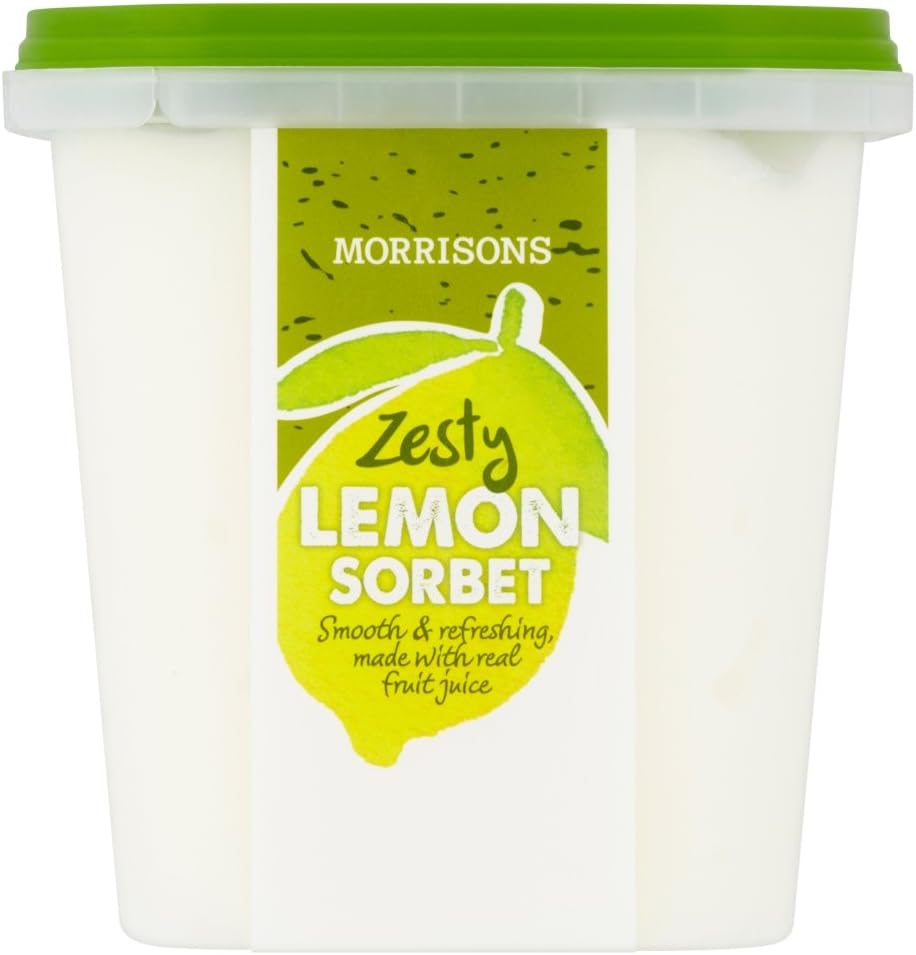 Morrisons Zesty Lemon Sorbet, 550ml (Frozen) Amazon.co.uk Grocery