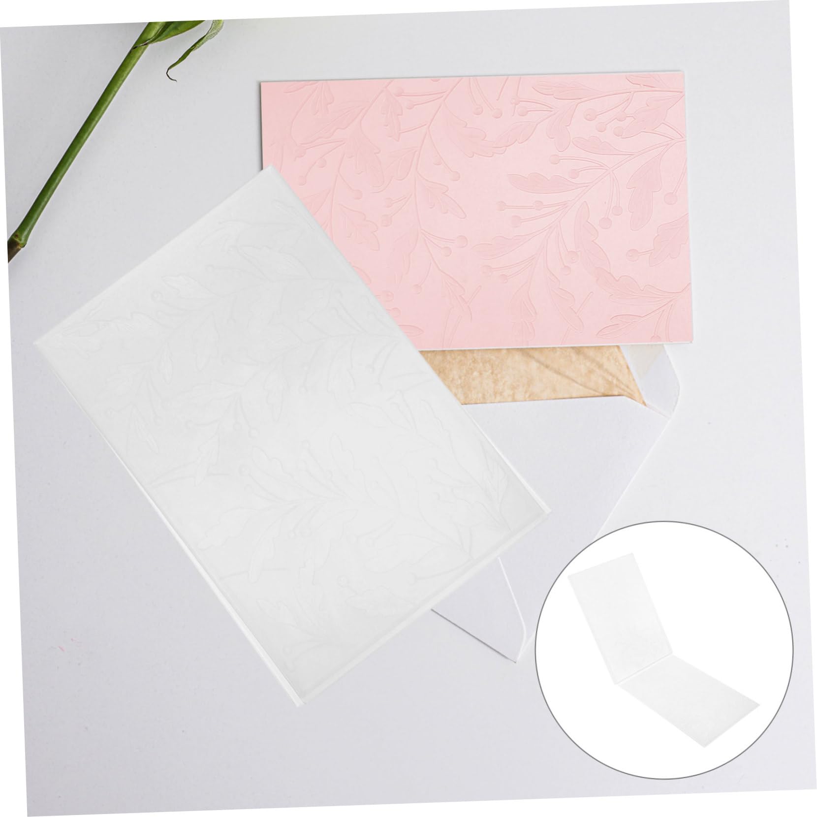 Operitacx 4 Stück Kreative Prägeordner Kunststoff für DIY Scrapbooking Textur Vorlagen für Kartenherstellung Einladungen und Fotoalben für Bastelprojekte
