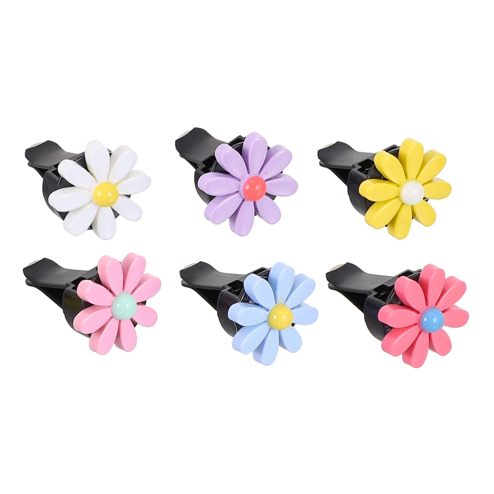 Mobestech Sätze Parfüm dekorativer Clip colorful mädels Gänseblümchen Lüftungsclip für Ornament Autoaroma entlüften Auto-Aroma-Diffusor Klimaanlage