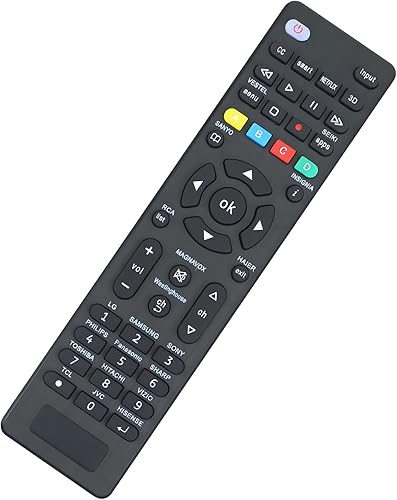 Control remoto universal de TV para Samsung, LG, Sony, Sharp, Vizio, Philips, Toshiba, Hitachi, Sanyo, JVC, Hisense, TCL, Vestel, Seiki, Insignia,