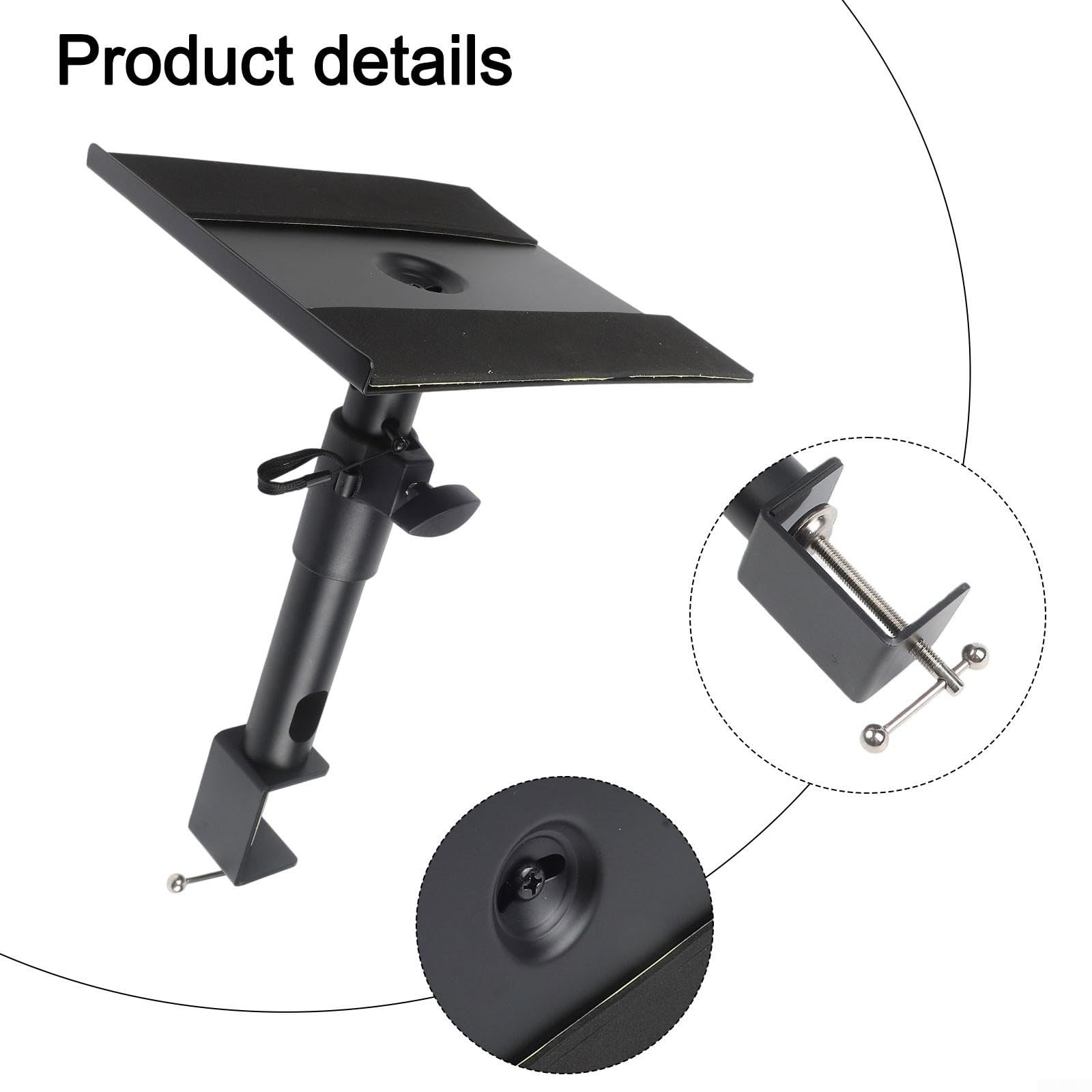 Supporto Altoparlanti con Morsetto Girevole 360° per Scrivania