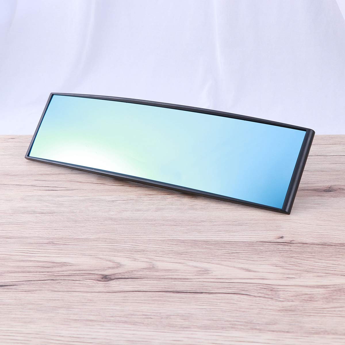 Specchietto Retrovisore Auto Universale Grandangolo Blu - Visione Panoramica 300mm Antiabbagliante - Foto 8