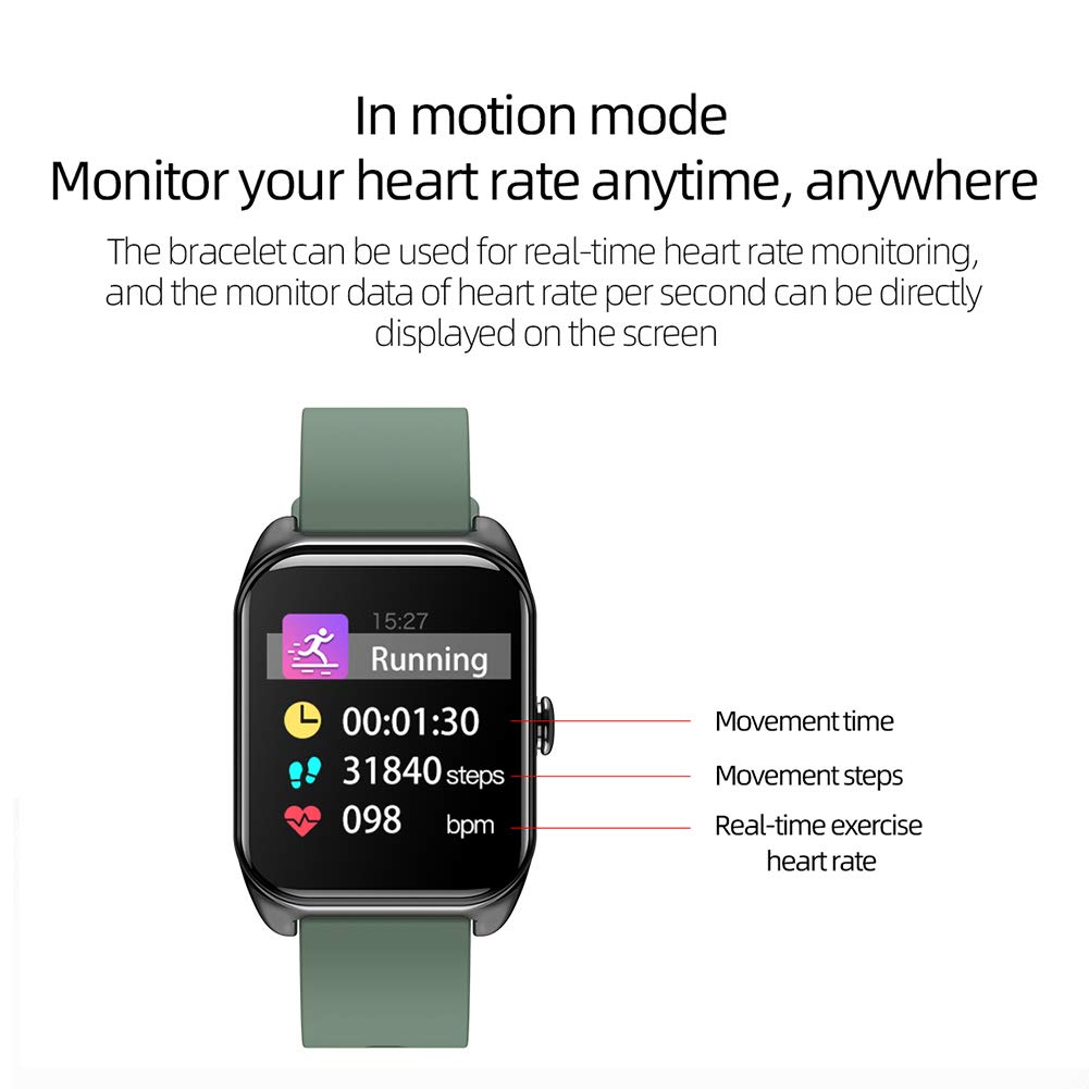 HUYA Reloj Pulsera Inteligente Rastreador De Actividad A Prueba De Agua Monitor De Ritmo CardíAco Rastreador con Monitor De SueñO Reloj De Contador De Pasos De CaloríAs para NiñOs Mujeres Hombres