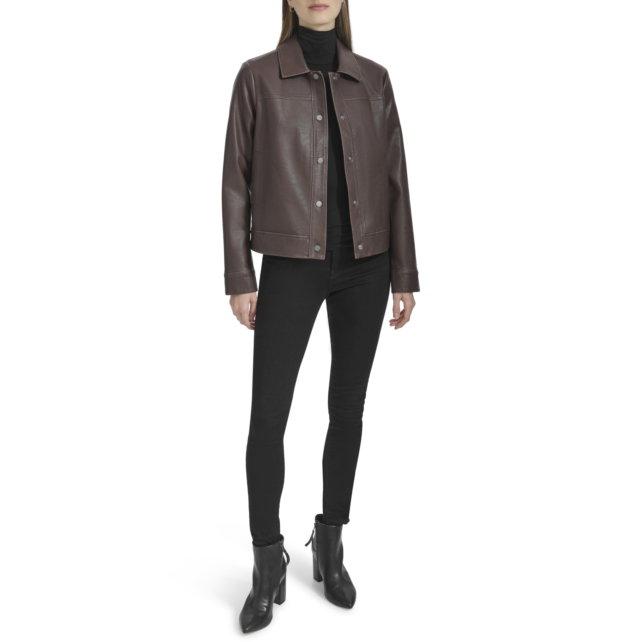 Andrew Marc Women's Faux Leather Jacket