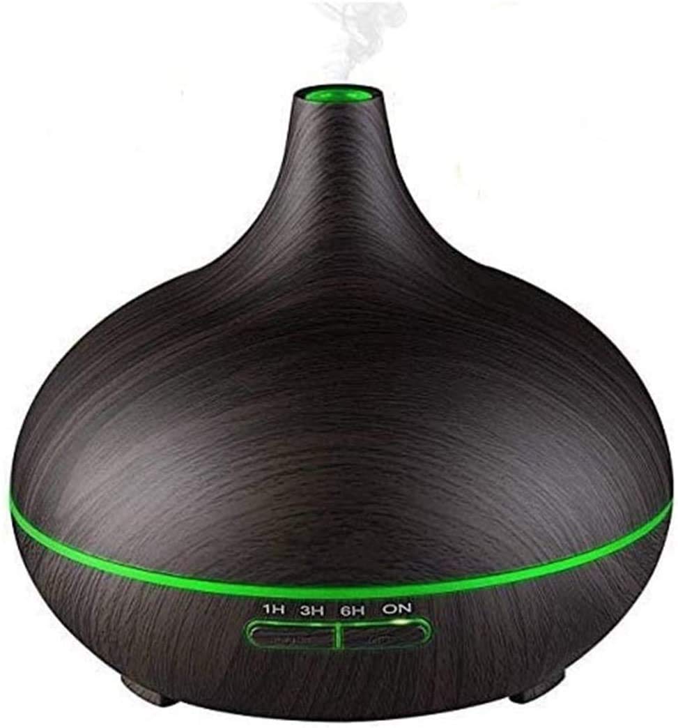 Diffusore di olio essenziale, diffusore di aromaterapia da 300 ml, set regalo dell'umidificatore di umidificatore aromatico fresco, impostazione 4 timer, BPA- Auto-off gratuito, senza acqua, 7 co