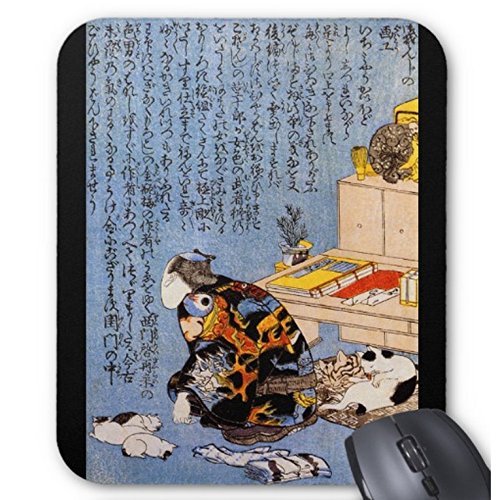 Amazon.co.jp: 歌川国芳『 自画像 』のマウスパッド：フォトパッド