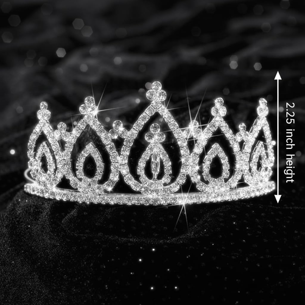 Anderson's Satin Crown with Sequins and Becca Tiara Royalty Set