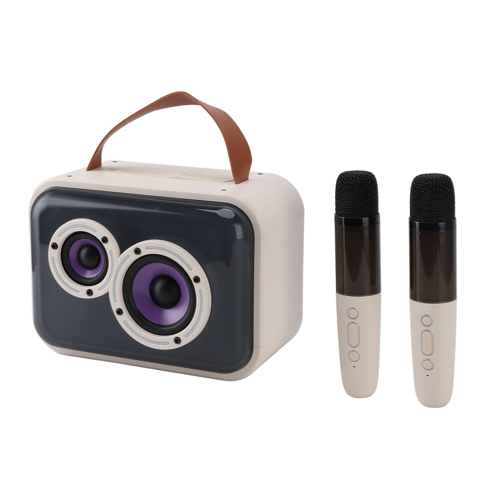 Hidyliu Macchina per Karaoke con Microfono per Bambini Portatile con Luci Colorate Bluetooth Senza Fili per Feste e Riunioni