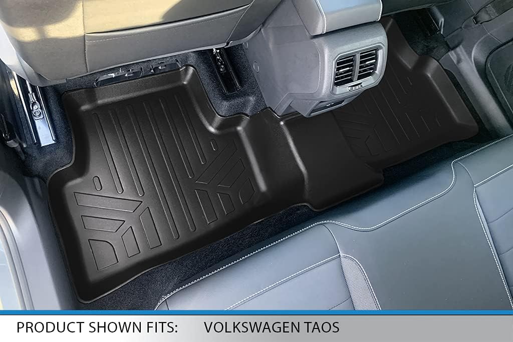 SMARTLINER All Weather Custom Fit 2nd Row Floor Mat Liner Set Compatible with 2022-2025 Volkswagen Taos - Image 2