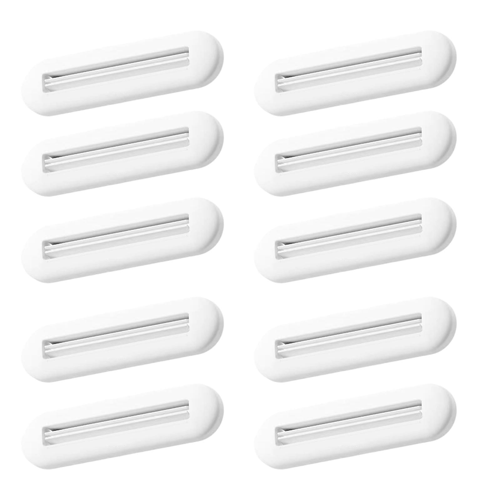 Buxuaaaa 10 Pieces Toothpaste Tube Squeezer Tool Reduces Waste Toothpaste Dispenser Manual Hand Cream Rolling Clip Holder Tube Dispenser