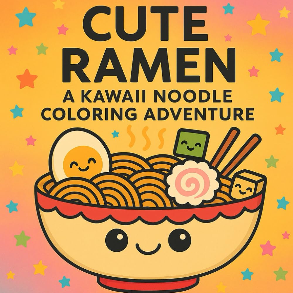 Cute Ramen A Kawaii Noodle Coloring Adventure