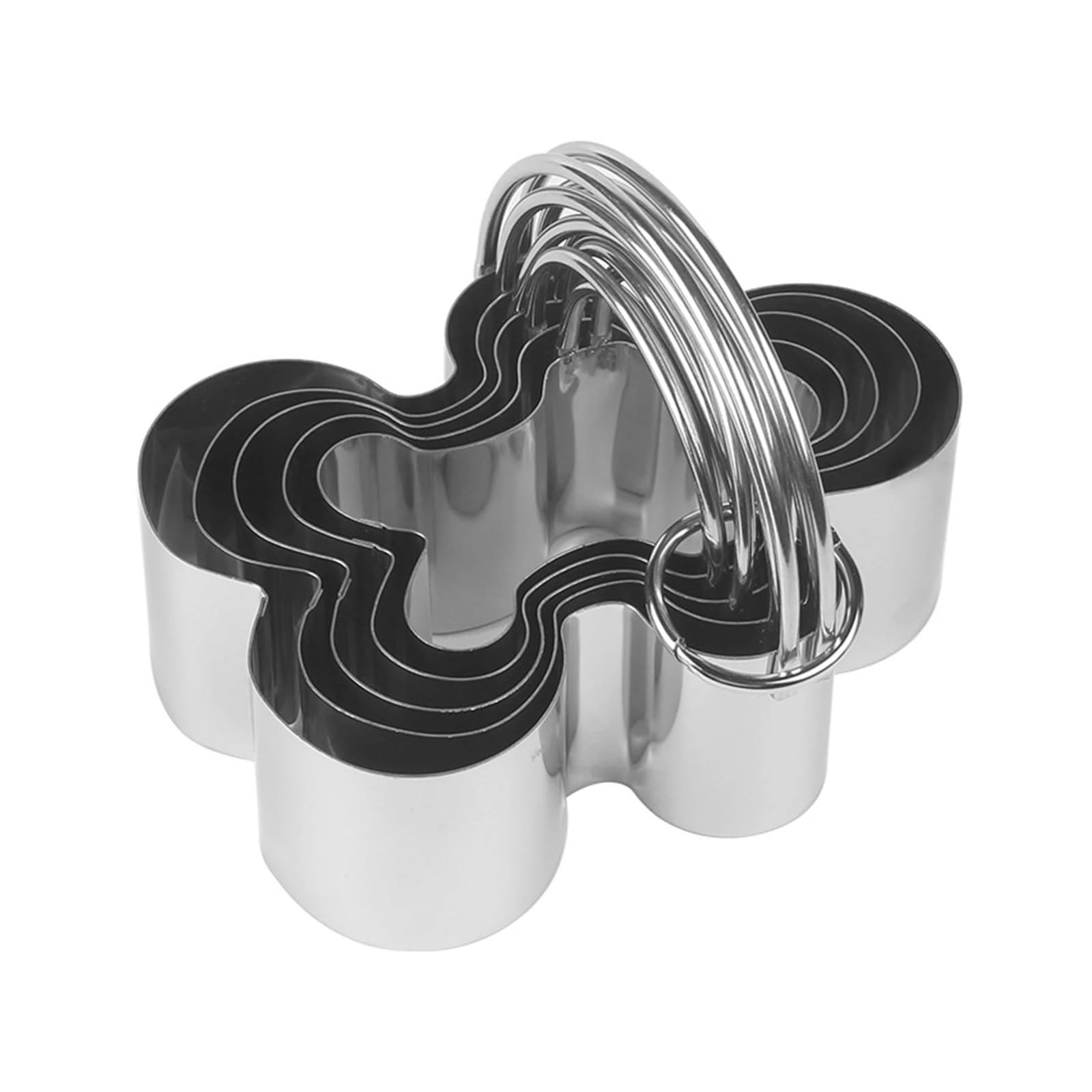 Emporte-pièce rond, carré, étoile, fleur, cœur, en acier inoxydable, for biscuits, anneau de mousse, moule à biscuits, accessoire de pâtisserie DIY(Full series-9 sets)