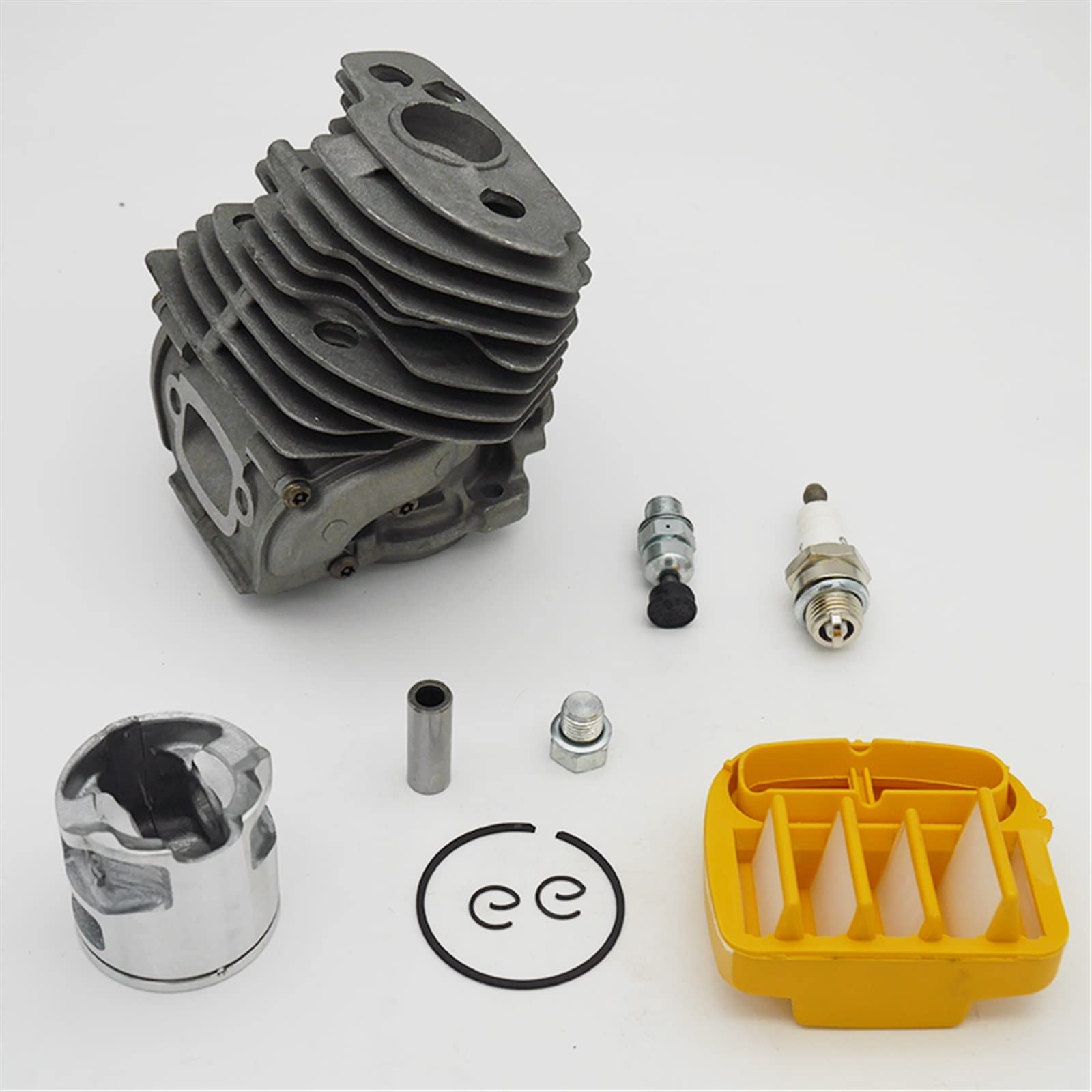 IWBR Conjunto de Filtro de Aire de pistón de Cilindro de 43MM y 46MM Apto for Husqvarna 545 550 555 560 562 for JONSERED CS2252 CS2260 Pieza de Motosierra de jardín (Size : HUS560 46MM)