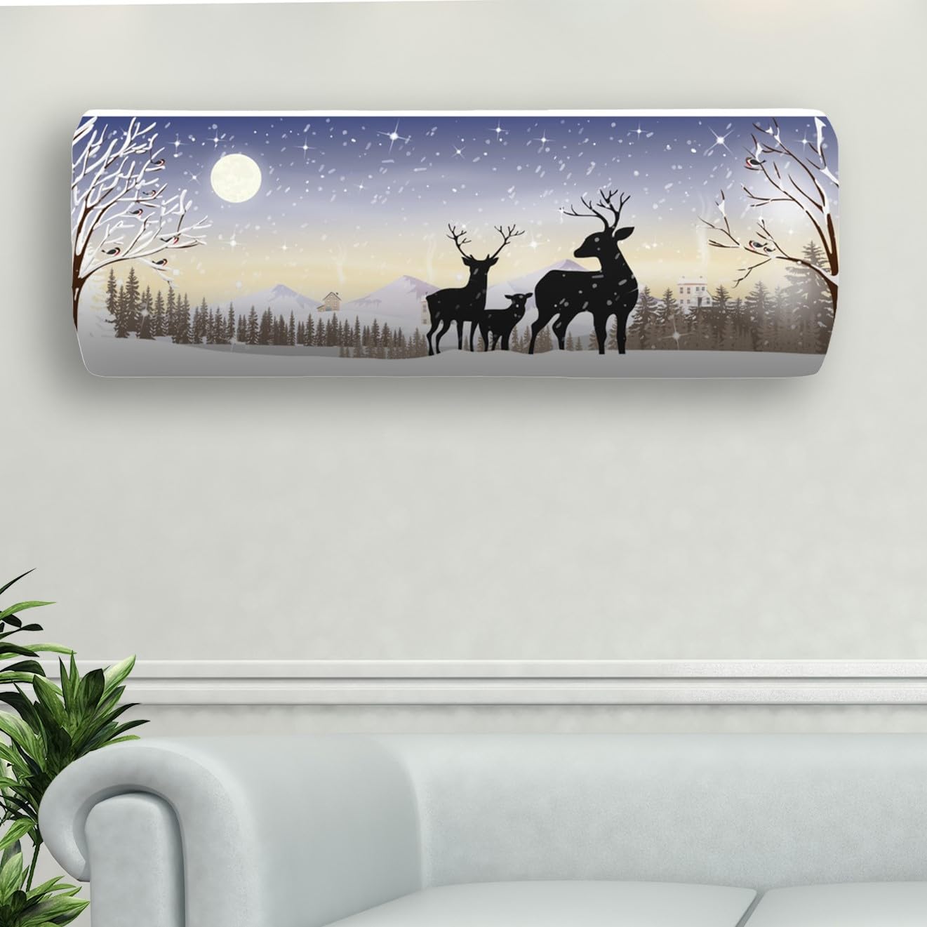 Diwali offer buy now NABAAT AC Cover for Split 1.5 Ton Indoor Printed Air Diwali offer buy now NABAAT AC Cover for Split 1.5 Ton Indoor Printed Air