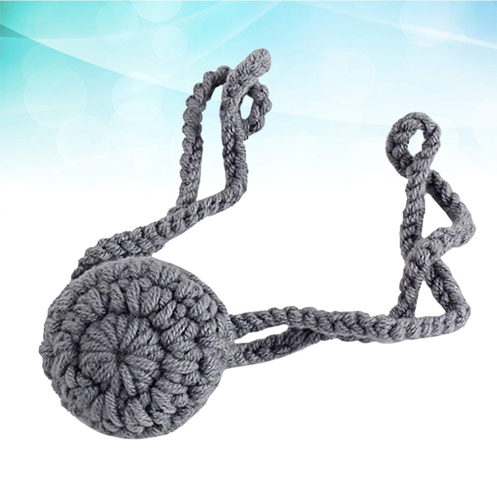 Chauffe-nez au crochet pour femme, homme, enfant, extérieur, maison, sport, ski, couvre-gorge gris
