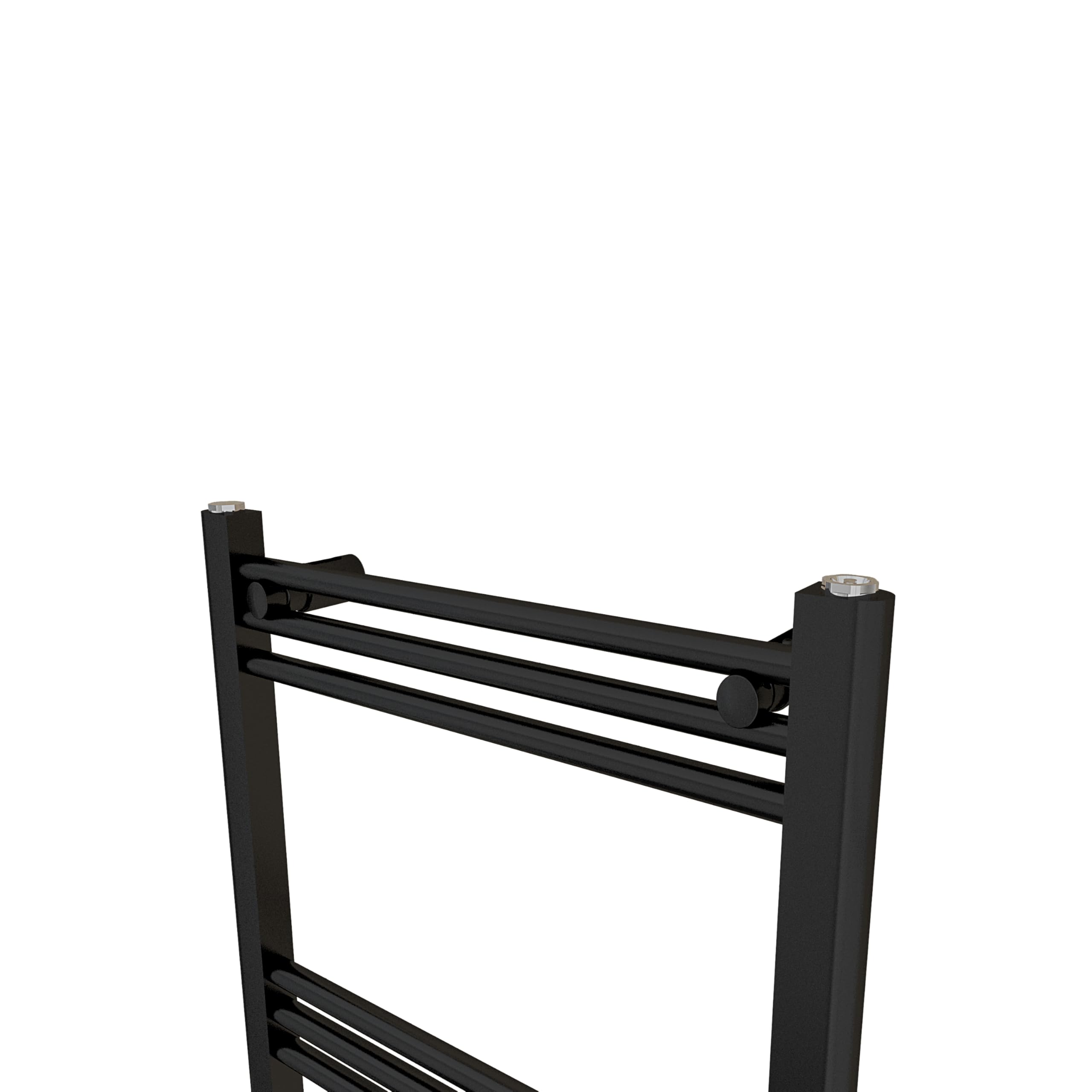 Aica Sanitarios Negro Radiador Toallero de Agua, Calentador de baño, Calienta Toallas Rápidamente (1380x500 mm)