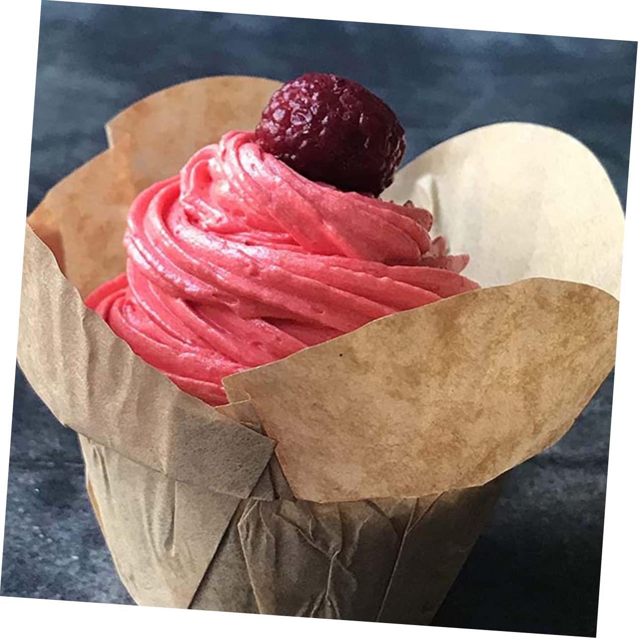 Zerodeko 400pièces Caissettes à Papier Moules à Muffins De Moyenne Style Lotus Idéales Pour Célébrations Et Pâtisseries