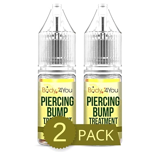 BodyJ4You Tratamiento de perforación de golpes queloides para eliminación de protuberancias Limpiador de piercing de nariz Solución de limpieza de