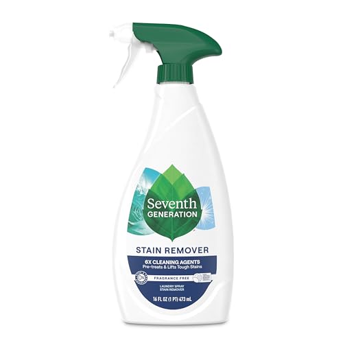 Seventh Generation removedor de manchas de lavandería, libre y transparente, 16 oz
