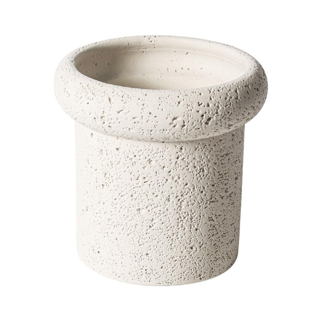 GELASIGE Flower Pots Cement Flower Pots Nordic Style Simple Flower Pots Creative Personalized Flower Pots Green Plant Pots Outdoor Flower Pots