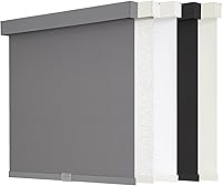 Vista 14 de AOSKY Persianas enrollables opacas sin cordones para ventanas, persianas de parada libre con cenefa, tela aislante térmica, protección UV, persianas