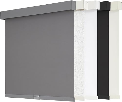 Miniatura 19 de AOSKY Persianas enrollables opacas sin cordones para ventanas, persianas de parada libre con cenefa, tela aislante térmica, protección UV, persianas