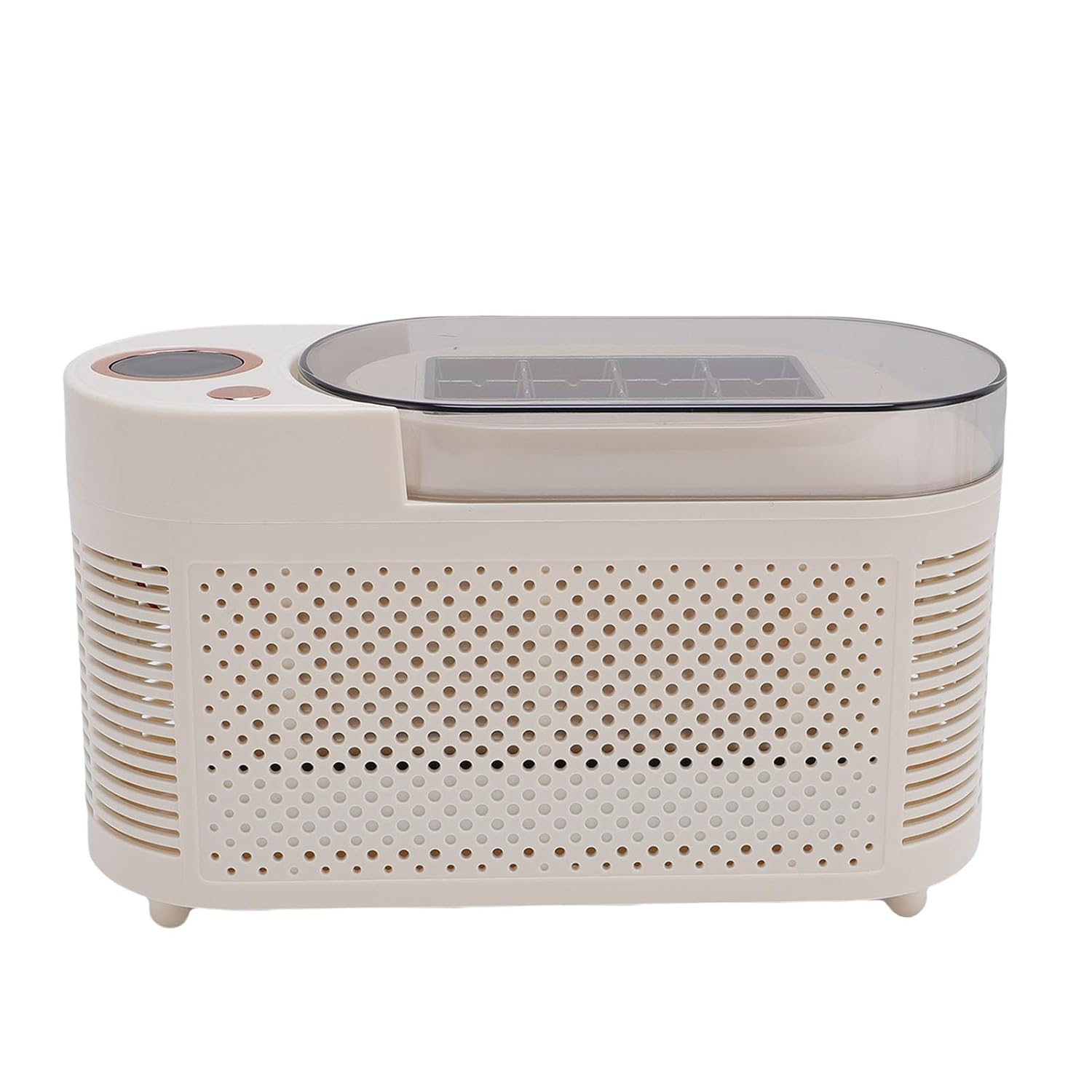 Countertop Mini Ice Maker 120W Aluminum, 8 Cubes Portable Ice Machine with Car Power Cord - Fast Ice Production, Compact Design, Ideal for Home Camping and RV