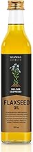 NIYAMAYA 100% Pure Cold- Pressed Flax Seed Oil 250ml Kachi Ghani Alsi Ka Tel Rich in Omega 3 Omega 6 | For Healthy Skin & Hair Unadulterated Multipurpose Edible Oil for Cooking