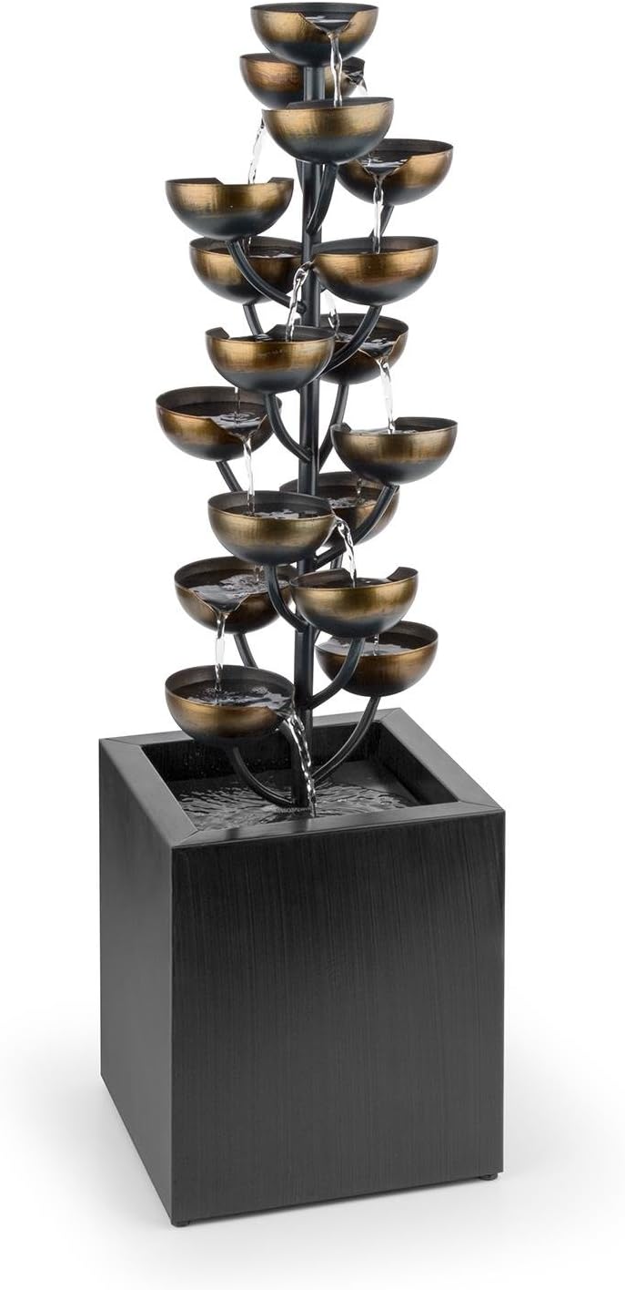 blumfeldt Joshua Tree Fountain Pump (7W, 10m Cable, For Indoor and Outdoor Use) Brown