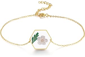 Sentimental Lily of the Valley Pressed Wildflower Bracelet: Capturing Nature's Essence