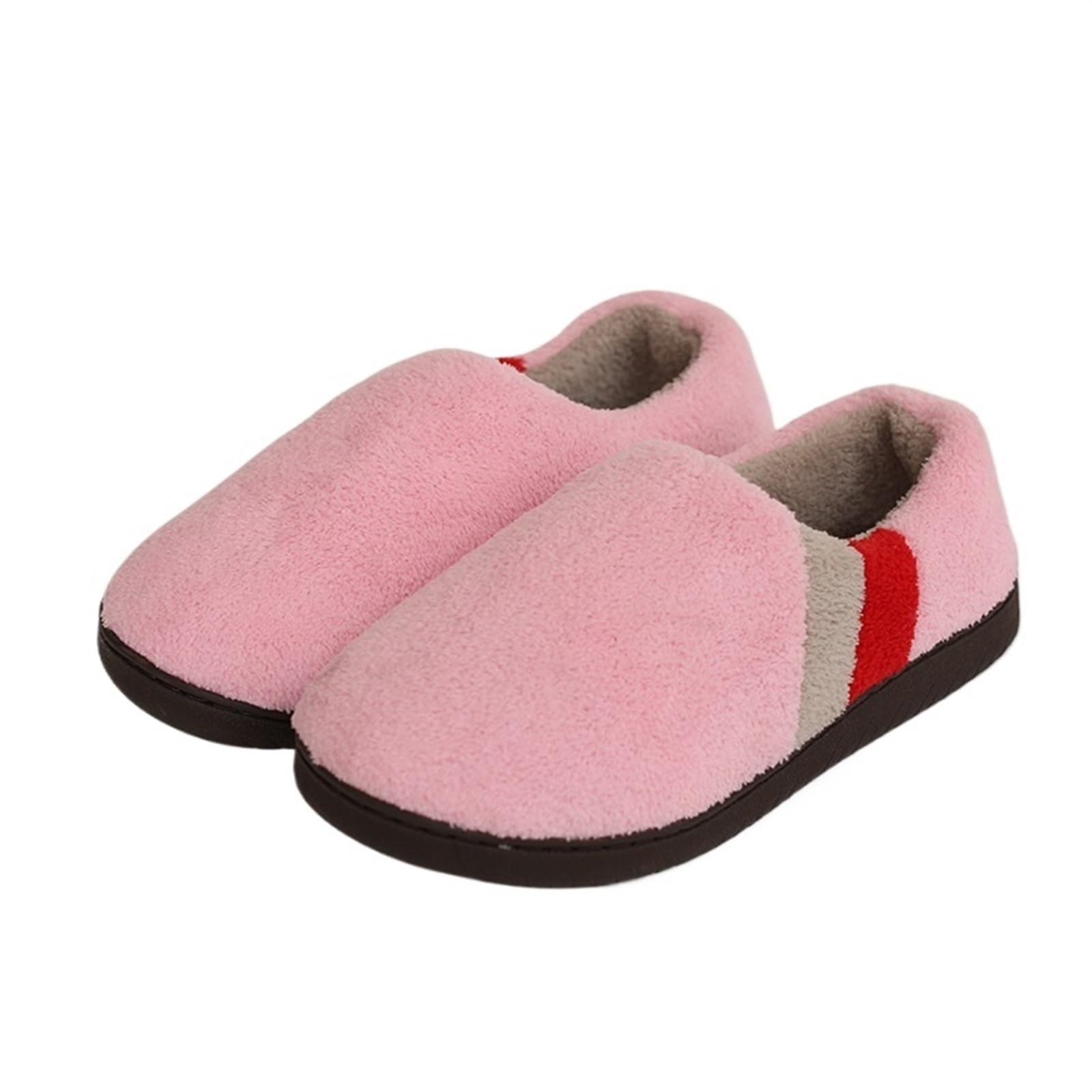 Pantofole Bambina invernali Pantofole da uomo in cotone Home Memory foam Pantofole da interno invernali Comode scarpe da casa antiscivolo for uomo di grandi dimensioni(Pink,39-40(Suit 38-39))