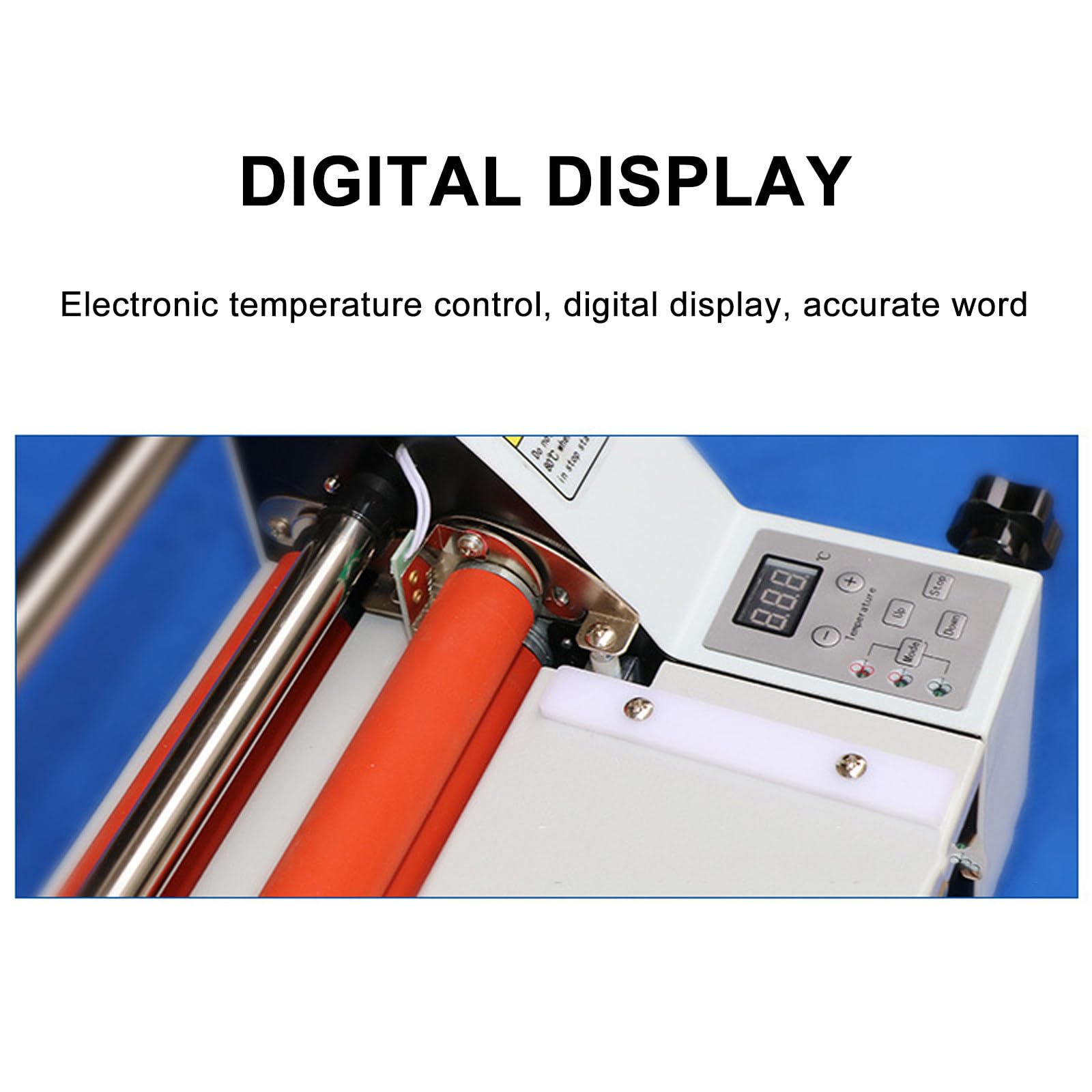 Maszyna laminująca 13", laminator na gorąco i zimno, laminator rolkowy jednostronny/podwójny, do papieru o różnych grubościach (110V)