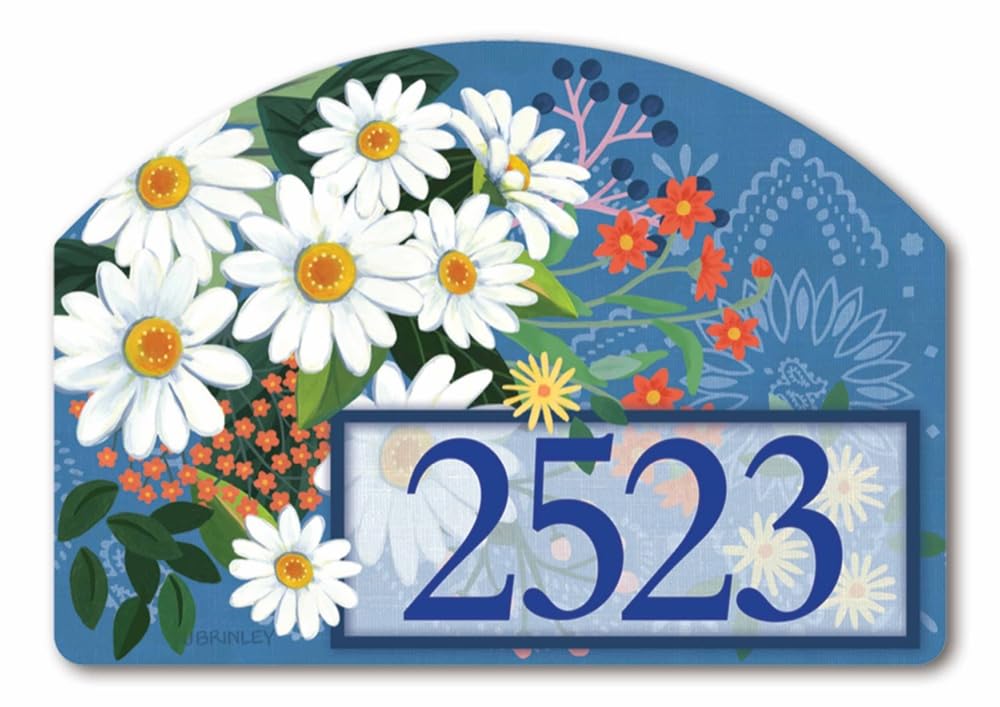 Studio M Bandana Daisies Yard DeSigns Decorative Yard Sign Magnet, Made in USA, Superior Weather Durability, 14 x 10 Inches