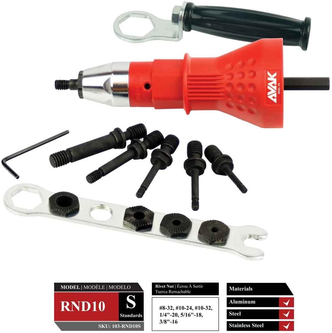 AVAK RND Rivet Nut Drill Adapter (Standards)