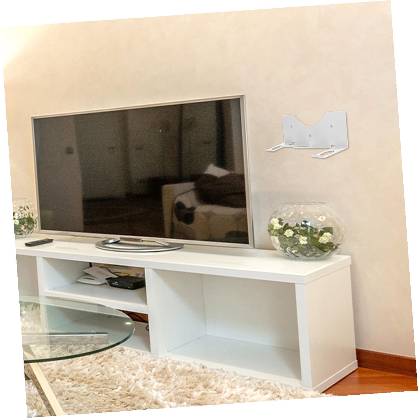 Supporto da Parete per VR Display in Bianca Organizer Salvaspazio per Controller e Visore VR Stand e per Uso Domestico e Commerciale