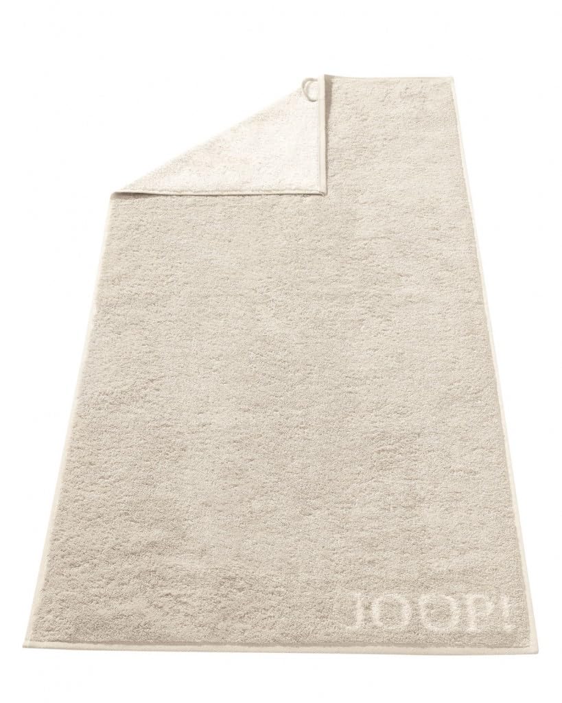 Joop! Handtuch Classic Doubleface Walk-Frottier, beige, 50 x 100 cm