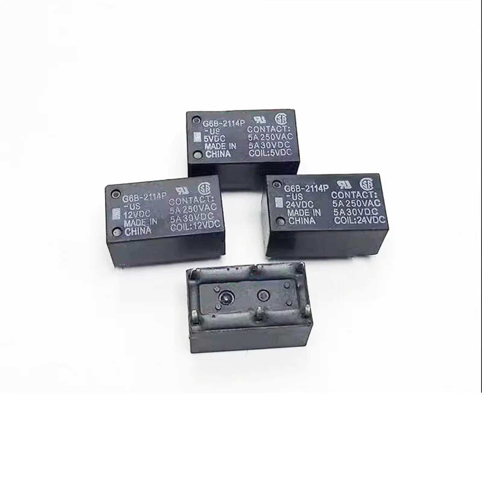 Relé G6B-2114P-US 24VDC interruptor electromecánico 5A para automatización industrial y PCB 5