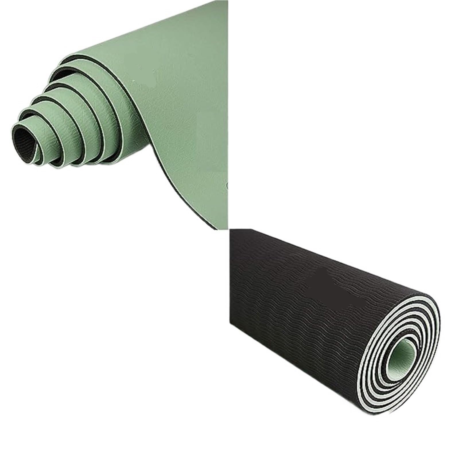Tappetini Yoga Tappetino Yoga Spesso Bicolore, Antiscivolo, Movimento for Il Fitness nella casa del Pad(Pink Grey)