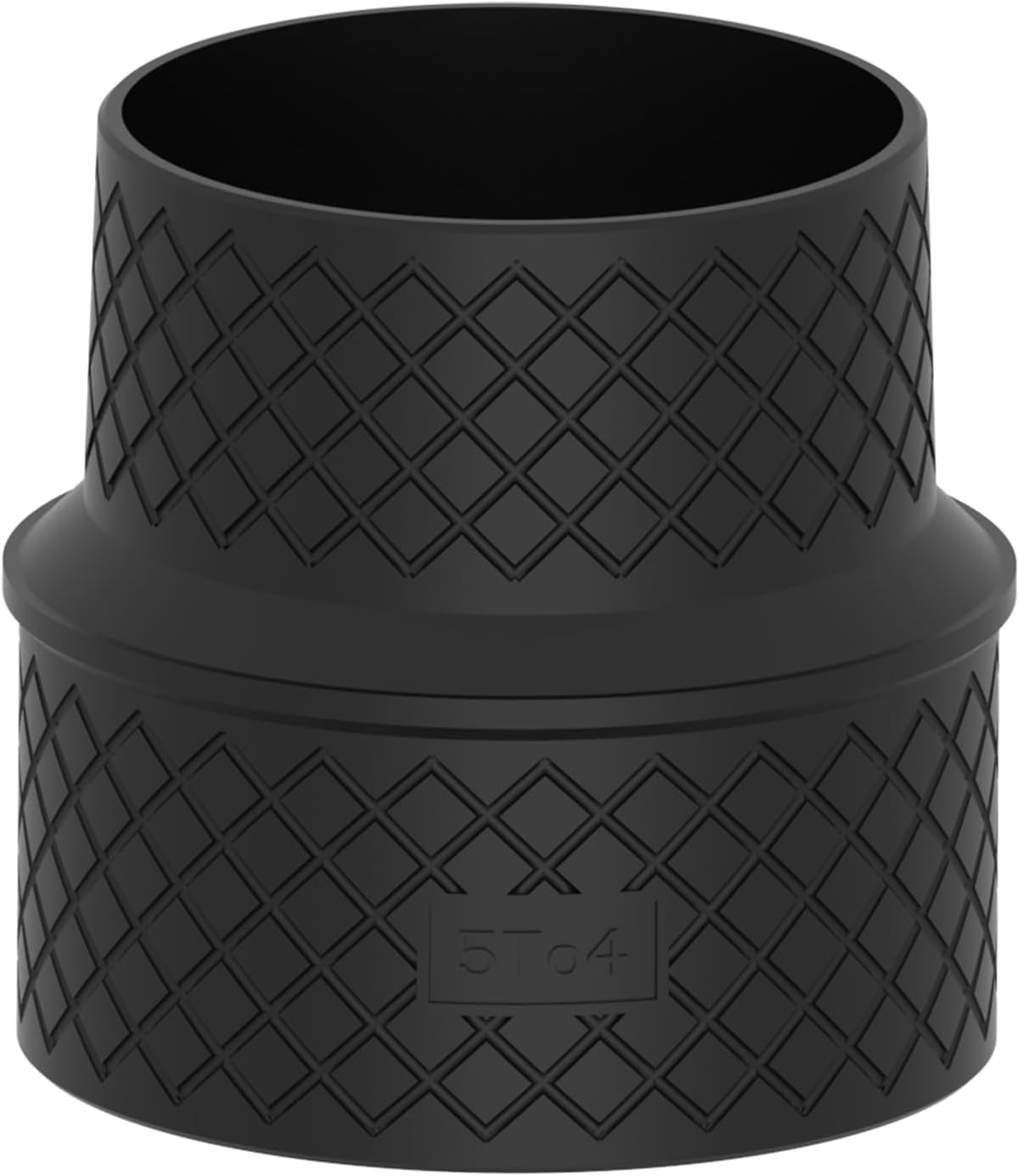 5” to 4” Hose Reducer Adapter for 70170, Converts Vacuum & Dust Collection System Accessories, Durable ABS Construction, Black